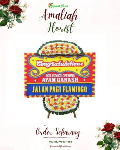 Bunga Papan Congratulation di Kaplongan Lor